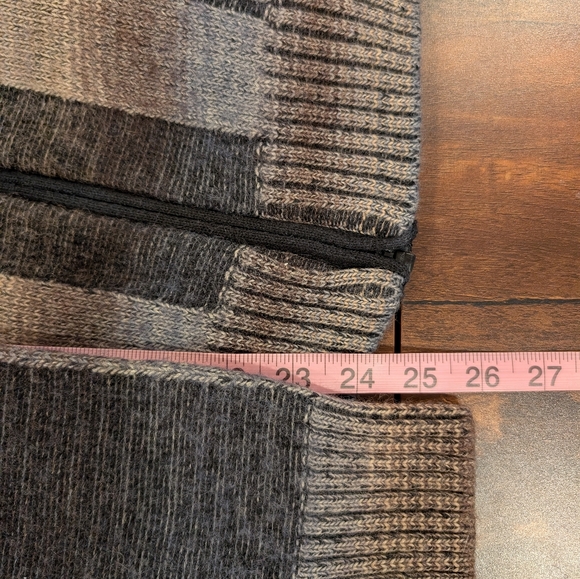 Montechiaro Lorenzoni Men's Sweater Jacket, Zipper, Large Made In Italy Vintage - Picture 7 of 8